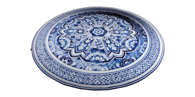 Tapete Delft Blue Plate